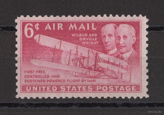 США /United States 1949** Авиация, 46 лет полету братьев Райт, АВИА Почта Mi#604