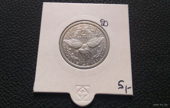 2 франка 2003. Новая Каледония. Отличная! Тираж 2.400.000!