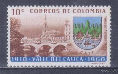 [2044] Колумбия 1961. Архитектура.Мост. MNH