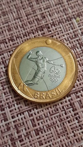 Бразилия 1 реал 2015 XXXI летние Олимпийские Игры, Рио-де-Жанейро 2016 г Волейбол