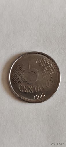 Бразилия 5 сентавос 1995