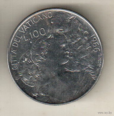 Ватикан 100 лира 1966
