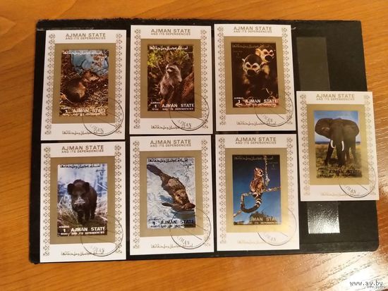 ОАЭ эмират Аджман 7 блоков фауна (3-12)
