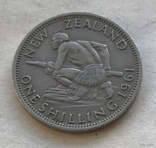 Новая Зеландия 1 шиллинг 1961 Елизавета II