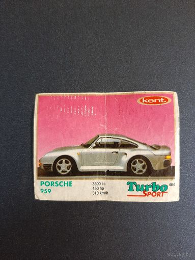 Вкладыш TURBO SPORT, ТУРБО СПОРТ мята. В коллекцию.