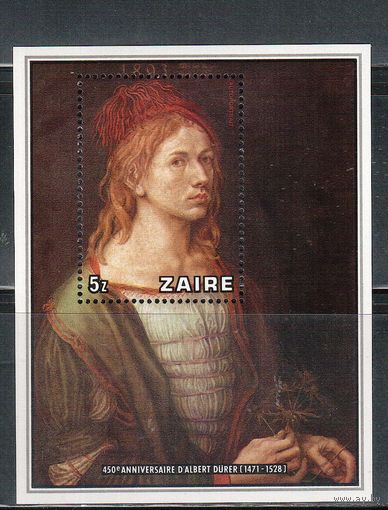 Заир-1978 (Мих.БЛ.21) **  ,  Живопись , Дюрер