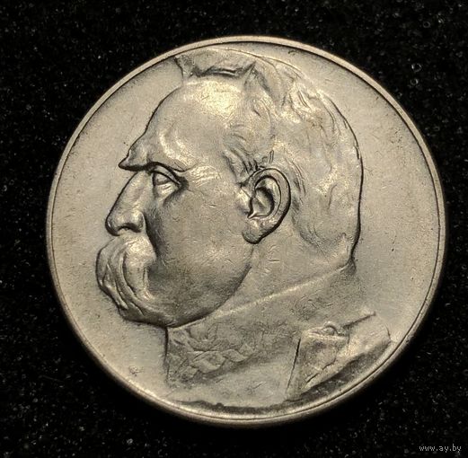 Польша, 5 злотых 1935, Пилсудский, Серебро -750