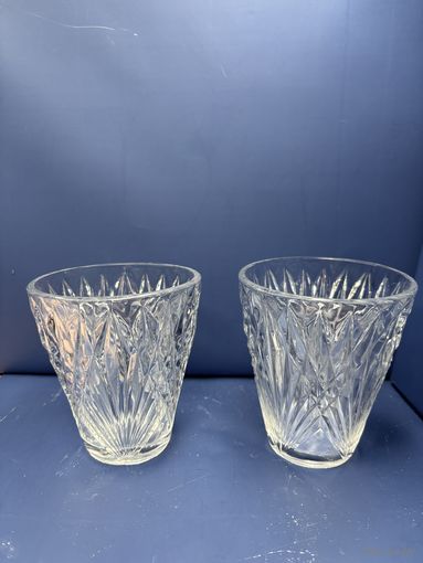 Пара ваз хрусталь