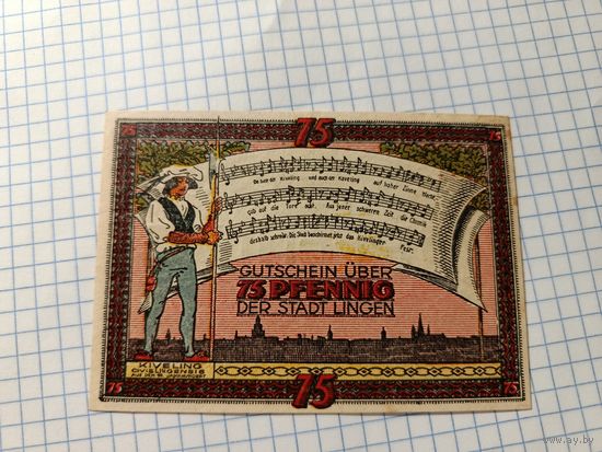 Германия 75 пфенингов (3)