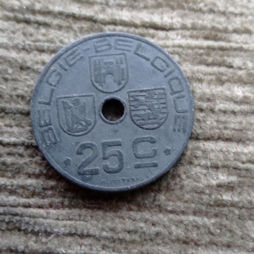 Werty71 Бельгия 25 сантимов 1946