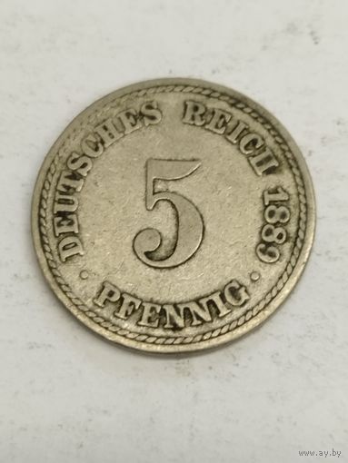 Германия 5 пфенинг 1889 А