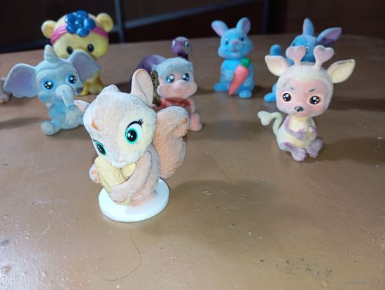 Коллекция  резиновых фигурок СССР . 11 шт .