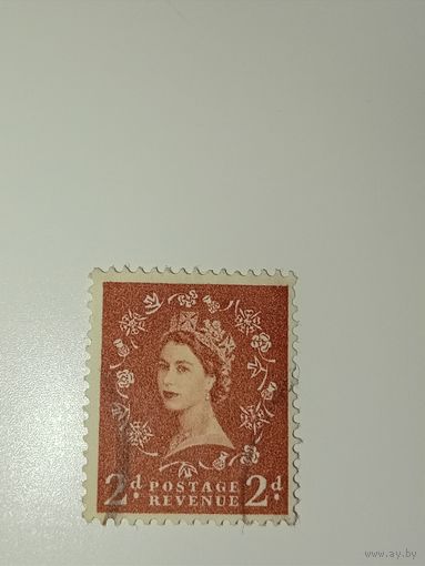 Великобритания 1958 Профиль королевы Елизаветы II.