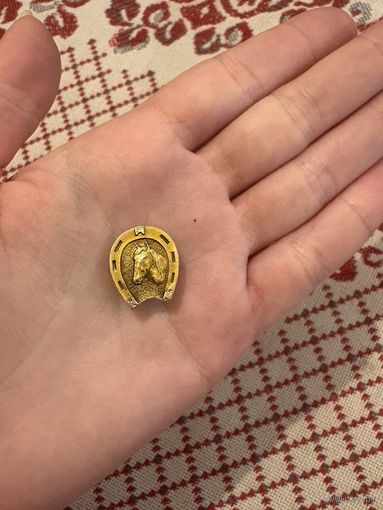 Подкова на счастье ЗНАЧОК С РУБЛЯ