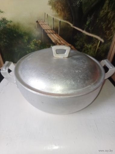 Казан СССР. Казан с крышкой. Кастрюля СССР