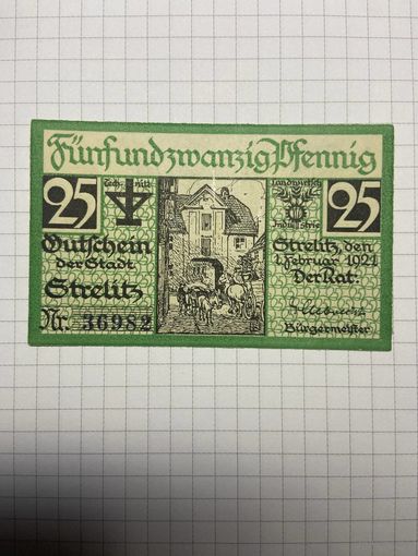 25 пфенигов (нотгельды) г. Германия.-2012