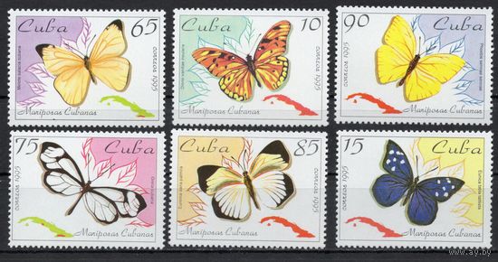 Куба 1995.Бабочки 6 марок  (3823-28)