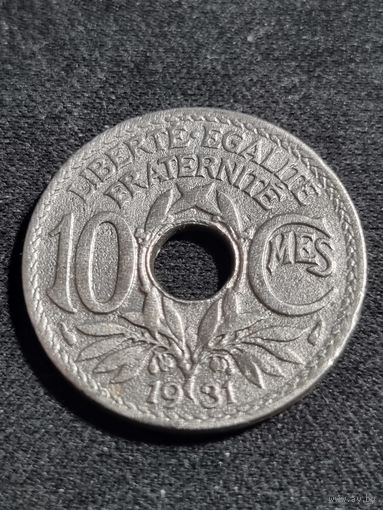 Франция 10 сантимов 1931