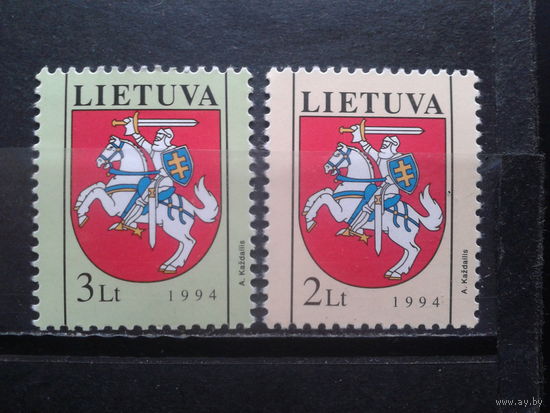Литва 1994 Гос. герб** Полная серия