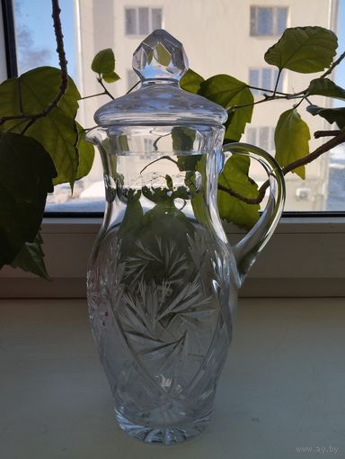 Кувшин Метель (объём 1,25 литра), хрусталь. Нёман