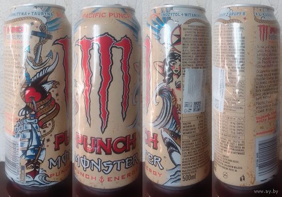 MONSTER Pacific Punc PUNCH MФNSTER 2024.05.15(24мес) 500ml AG TAURYNA Ирландия-РП (язычок серебристый (Bec115