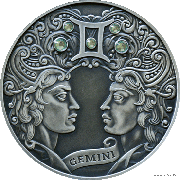 Близнецы (Gemini) 2014. Серия "Зодиакальный Гороскоп". Знаки Зодиака. В банковской упаковке!