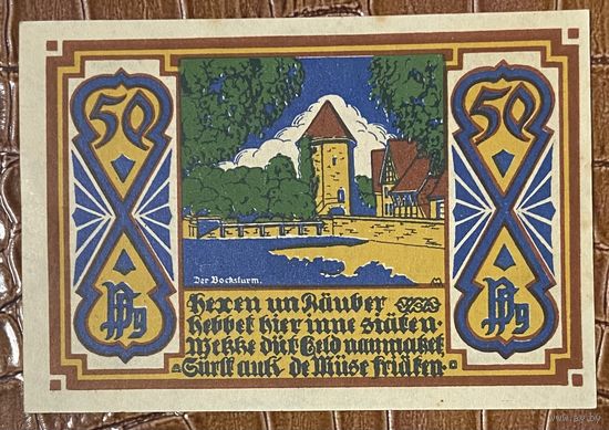 Нодгельд 50 пфеннигов 1921 год. Оснабрюк. Веймарская республика