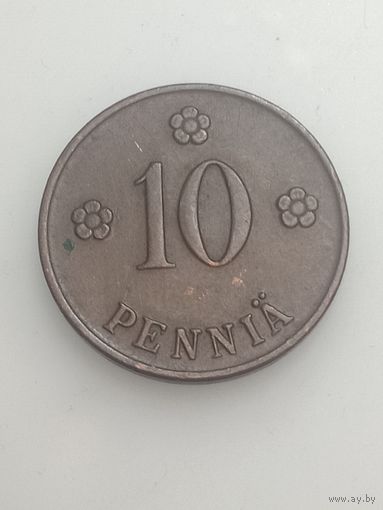 Финляндия 10 пенни 1922 года .