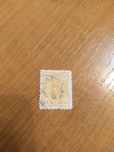 1889 Россия Великое княжество Финляндское зуб 12 1/2 герб (1-3)