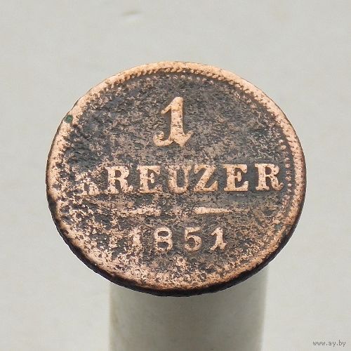 Австрия 1 крейцер 1851