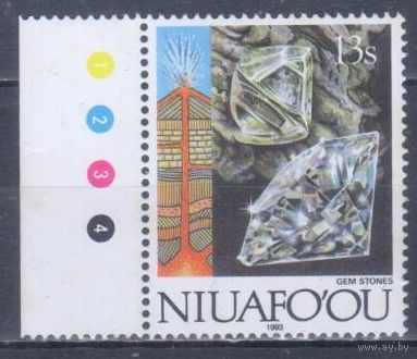 [1392] Тонга,Ниуафоу 1993. Геология.Минералы.Алмазы. MNH