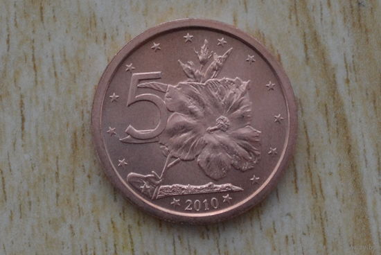 Острова Кука 5 центов 2010