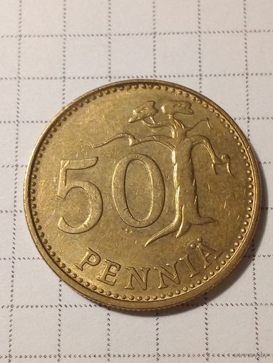 50 пенни Финляндия 1985 год