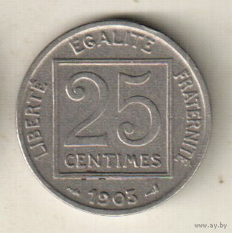Франция 25 сантим 1903