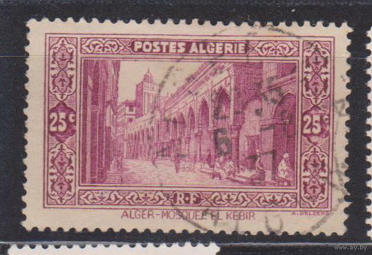 Французский Алжир 1936 год лот 10 Мечеть Эль-Кебир архитектура