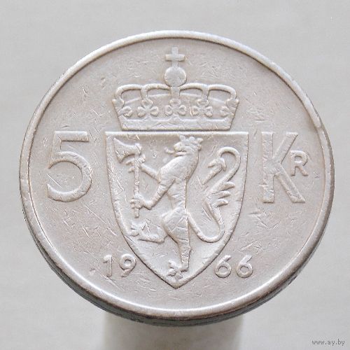 Норвегия 5 крон 1966