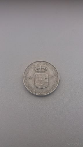 БЕЛЬГИЙСКОЕ КОНГО 1 франк 1959 год