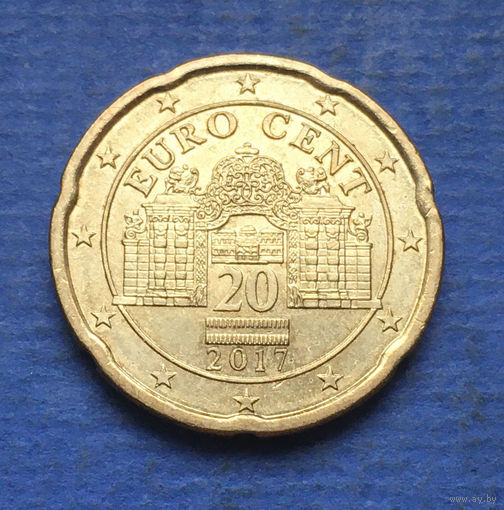 Австрия 20 евроцентов 2017