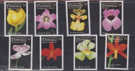 Доминика, 1999г., орхидеи MNH