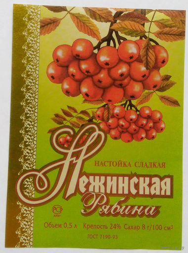 Этикетка. Водка. Россия- 1996 - 2006 .0930