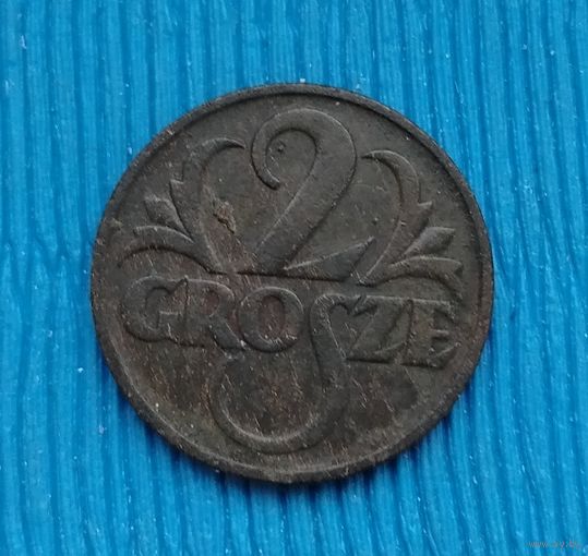 Польша. 2 гроша 1933. Нечастая. Распродажа личной коллекции