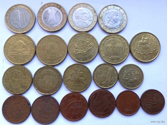 Монеты Евро и Евроценты