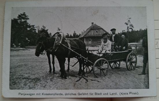 Пинск. Окрестности. 1917. Прошла почту