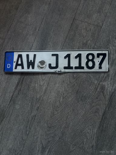 Автомобильный номер для коллекции