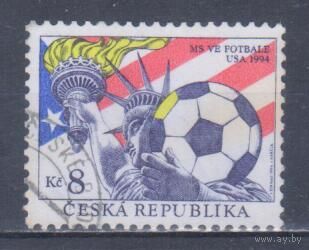 [2249] Чехия 1994. Спорт.Футбол.Чемпионат мира. Одиночный выпуск. Гашеная марка.