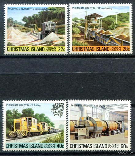 Рождественские острова (о-в Рождества) - 1981г. - Фосфатная промышленность - 4 марки - полная серия, MNH [Mi 138-141]. #4-B6-Z-1-21