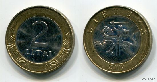 Литва. 2 лита (2009, aUNC)
