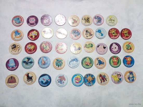 Фишки покемон Pokemon 3 44 штук