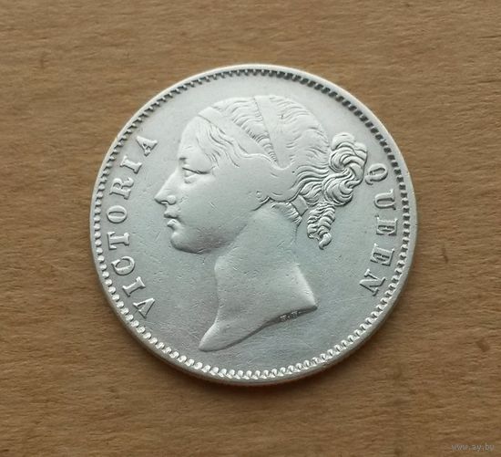 Британская Ост-Индская компания, рупия 1840 г., серебро 0.917, Виктория (1837-1901)
