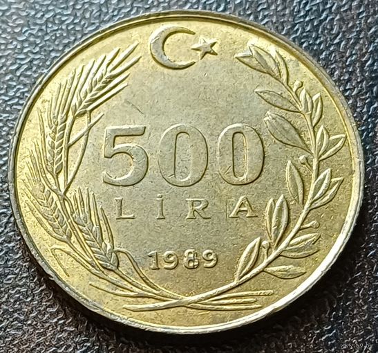 Турция 500 лир, 1989   ( 2-9-4 )